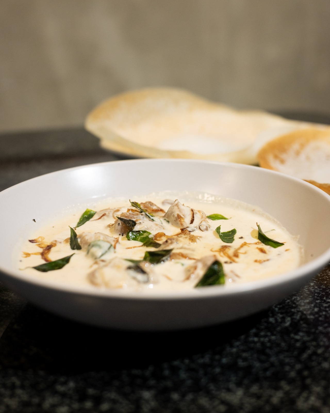 Kerala stew with curry leaves